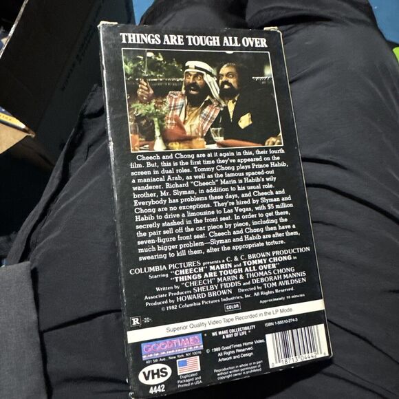 Cheech and Chong Things Are Tough All Over 1982 VHS - Picture 2 of 2